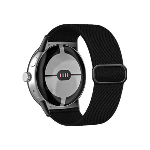 Polyjoy Nylon Elastic band for Google Pixel Watch on transparent background.