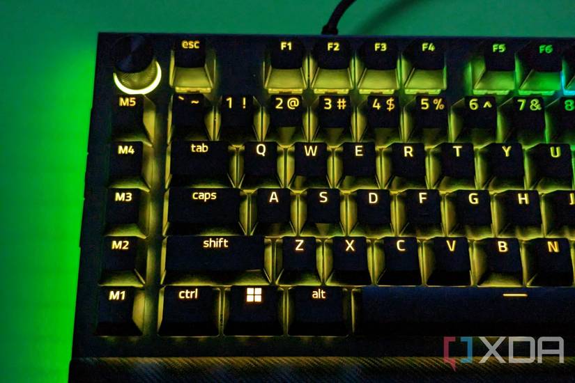 Macro keys on the Razer Blackwidow V4 Pro Keyboard