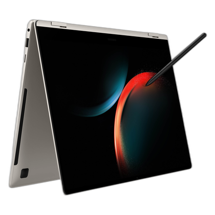 Samsung Galaxy Book 3 Pro 360 in tent mode