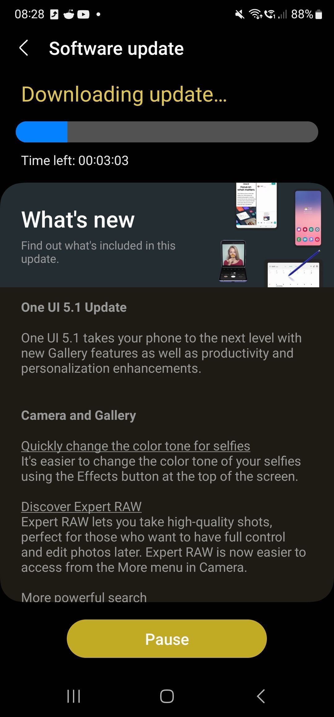 Samsung Galaxy S22 One UI 5.1 OTA 1