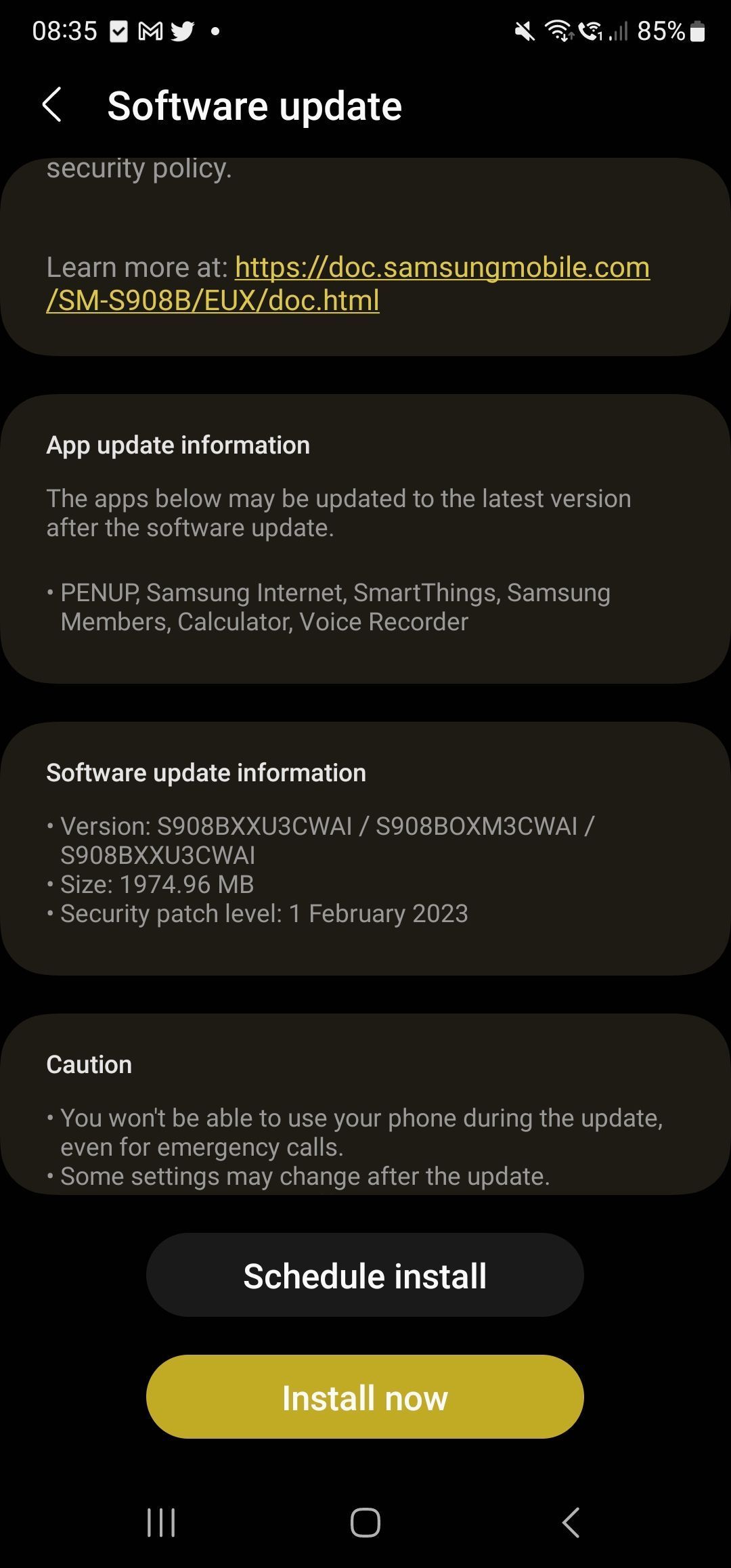 Samsung Galaxy S22 One UI 5.1 OTA 2