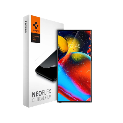 Spigen NeoFlex for Galaxy S23 Ultra transparent background.