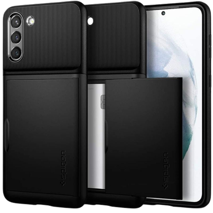 A render of the Spigen Slim armor CS case for Galaxy S21.