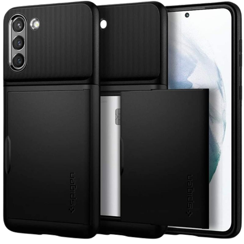 A render of the Spigen Slim armor CS case for Galaxy S21.