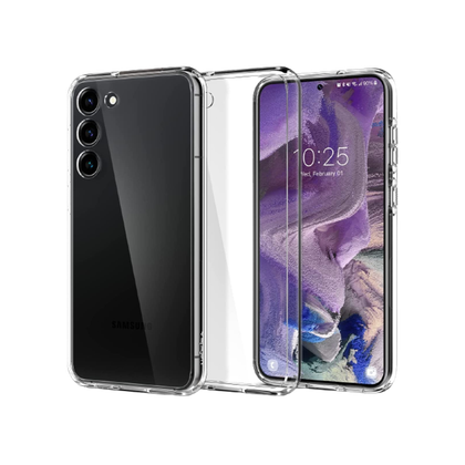 Spigen Ultra Hybrid for Galaxy S23 Plus transparent background.