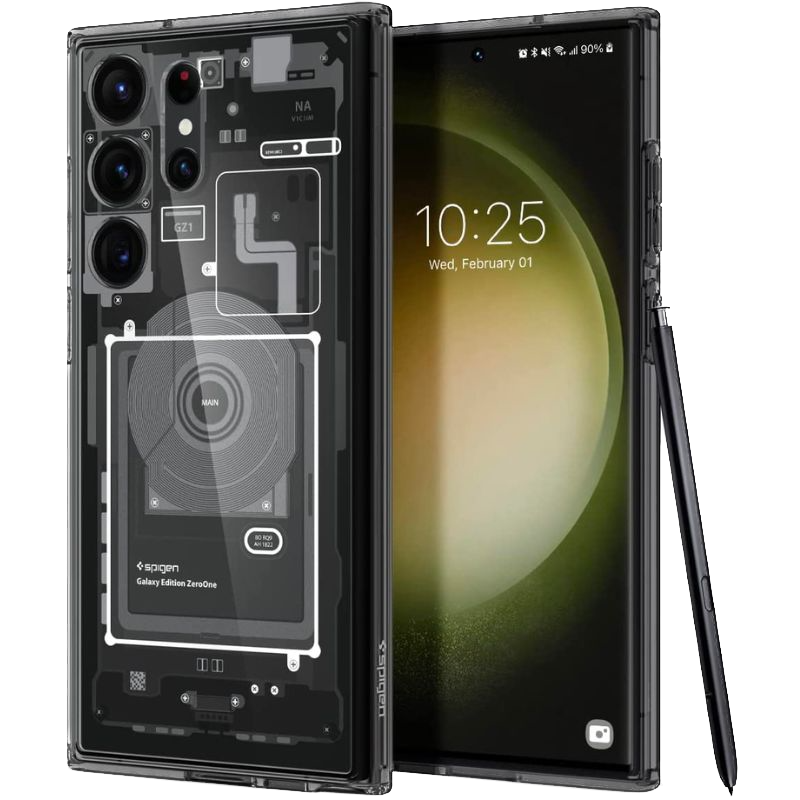 Spigen Funda Slim Armor CS Samsung Galaxy S23 Ultra Black - Comprar online