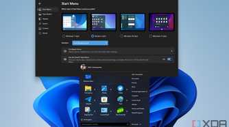 Screenshot of the Modern style Start menu enabled by Start11