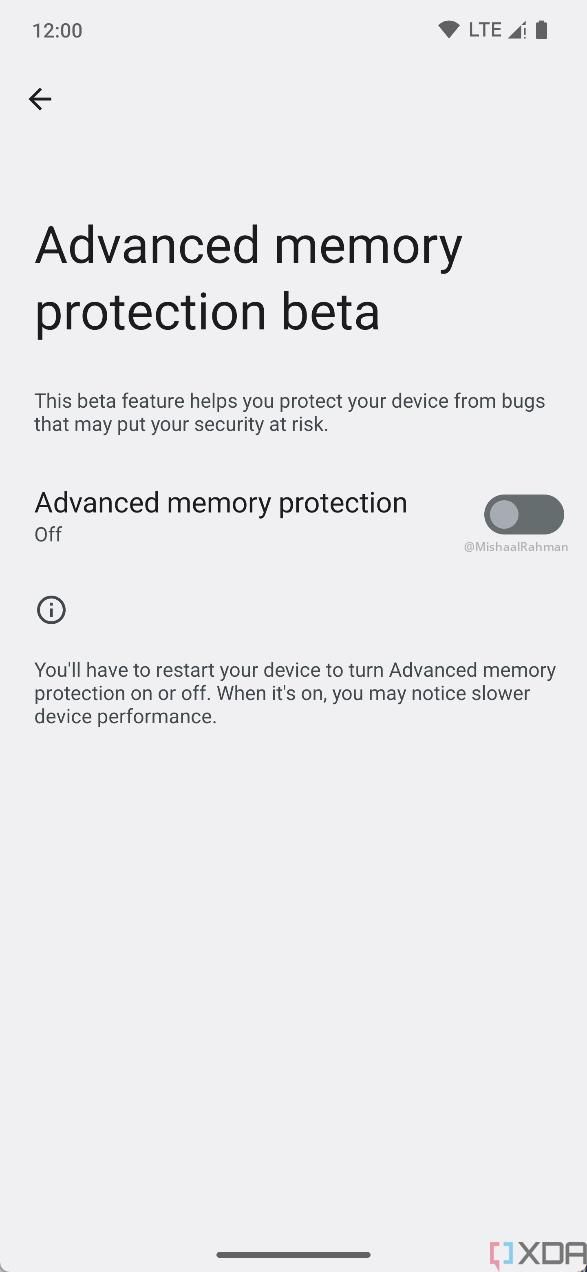 Android 14 may add an advanced memory protection feature to protect ...