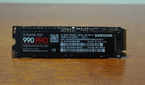 A closeup of the 990 Pro.