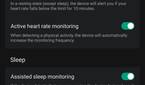 Amazfit GTR Mini - Zepp app screenshot watch health settings