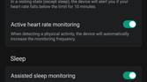 Amazfit GTR Mini - Zepp app screenshot watch health settings