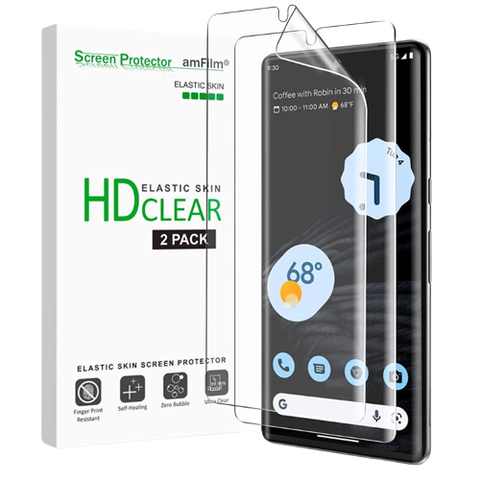 3+2 Pack] for Google Pixel 7 Pro Screen Protector [Support