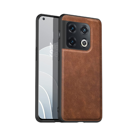 Amosry Leather Case for OnePlus 10 Pro on transparent background.