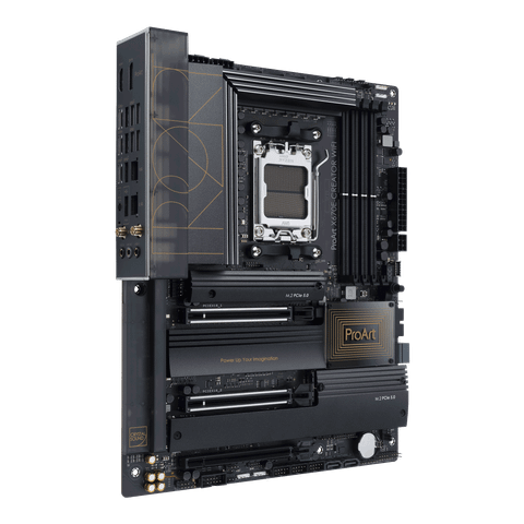 render of the Asus ProArt X670E Creator motherboard.