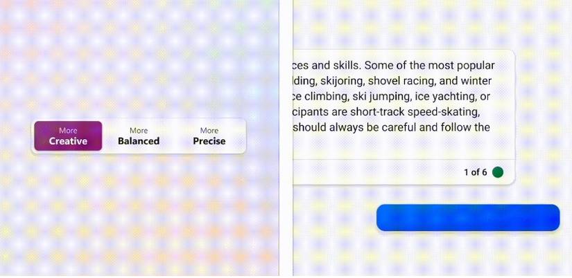 The changes to bing chat