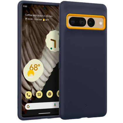 A render of the Caseology Nano pop for Pixel 7 Pro in blue color.