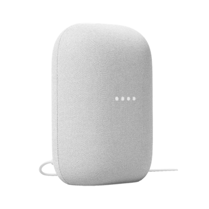 Google Nest Audio on transparent background.