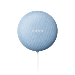 Google Nest Mini on transparent background.