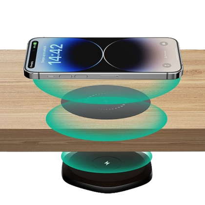 KPON Invisible Wireless Charger on transparent background.