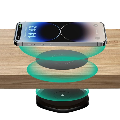 KPON Invisible Wireless Charger on transparent background.