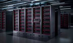 Multiple datacenter racks with Lenovo ThinkStation PX workstations