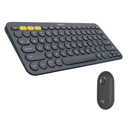 Logitech K380 keyboard and M350 mouse