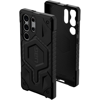 A render of the Monarch Kevlar Pro case in black color.