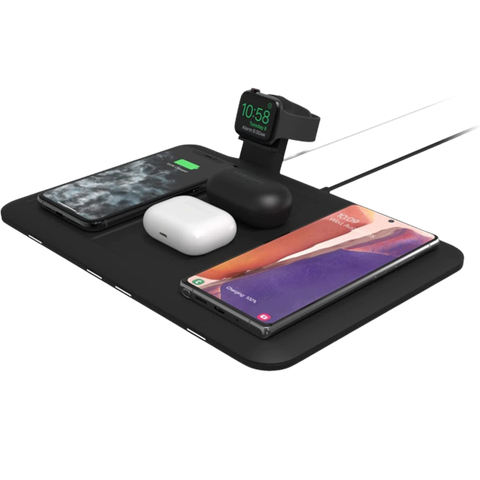 mophie 4-in-1 Wireless Charging Mat on transparent background.
