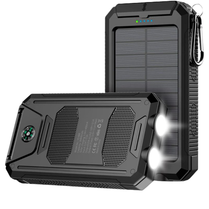 a render of the Mregb solar pwoer charger in black color.