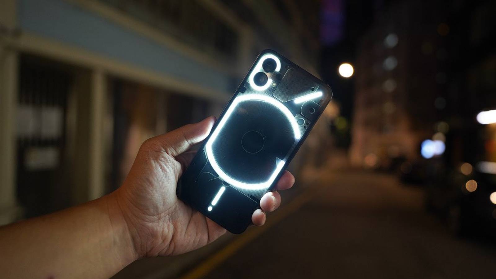 Nothing Phone 1 Black Glyph interface