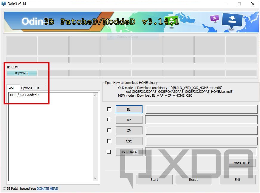 Odin-main-window-device-detect