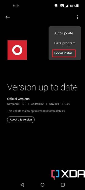 One Plus Enable Local Install How to manually install OxygenOS OTA updates on your OnePlus phone