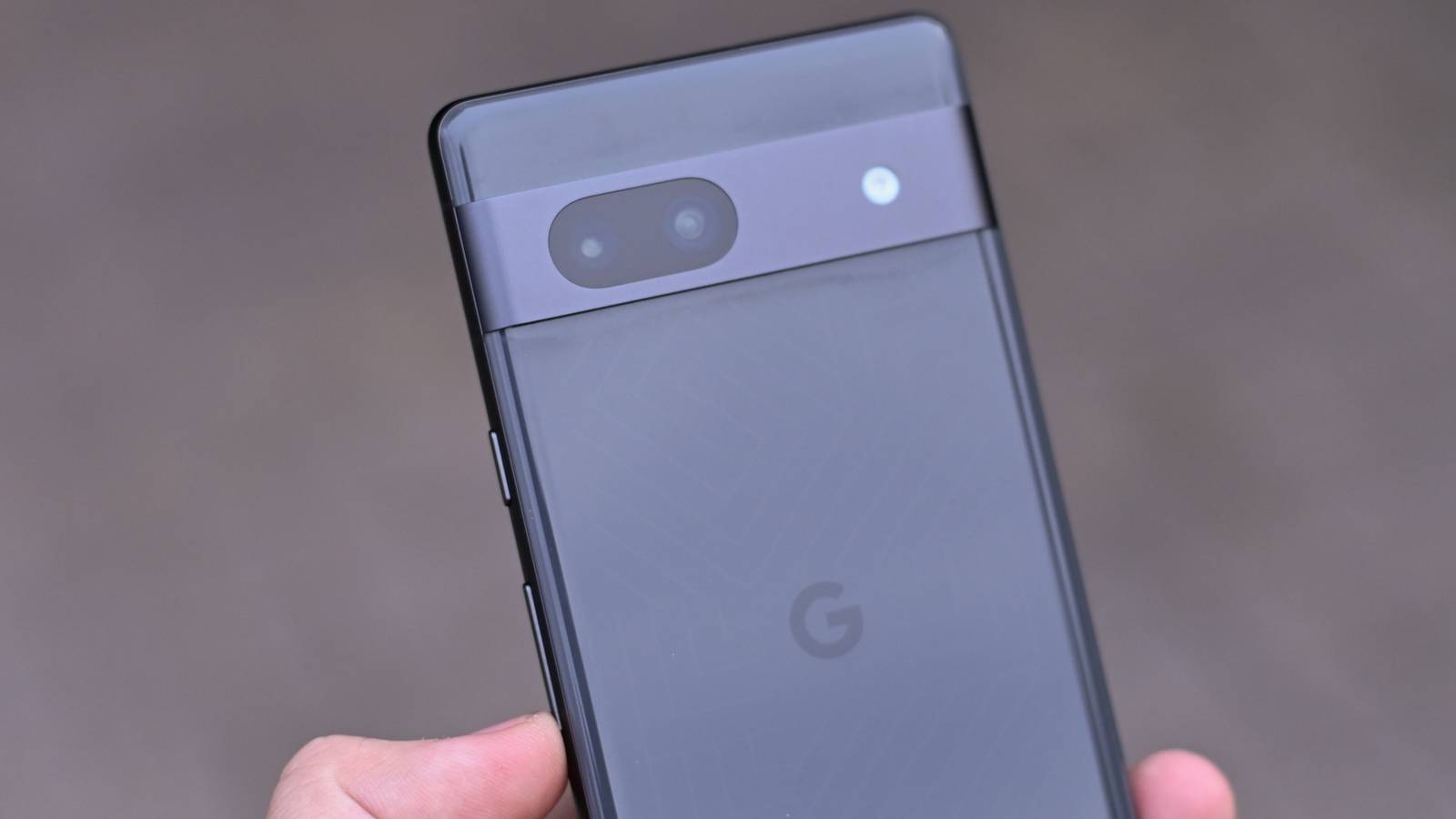 Google Pixel 7a camera close up