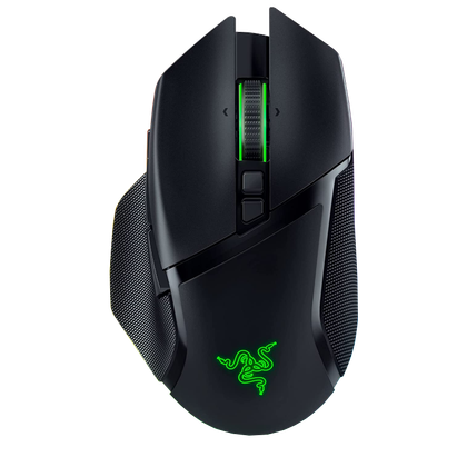 Razer Basilisk V3 Pro wireless mouse top profile view
