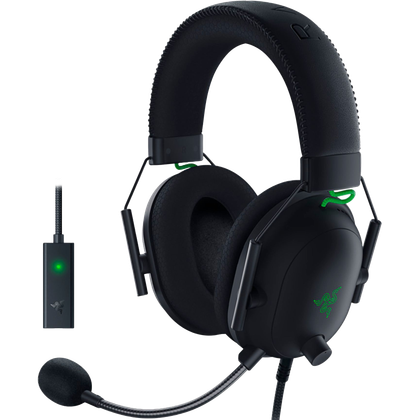 Razer BlackShark V2 headset and USB sound card