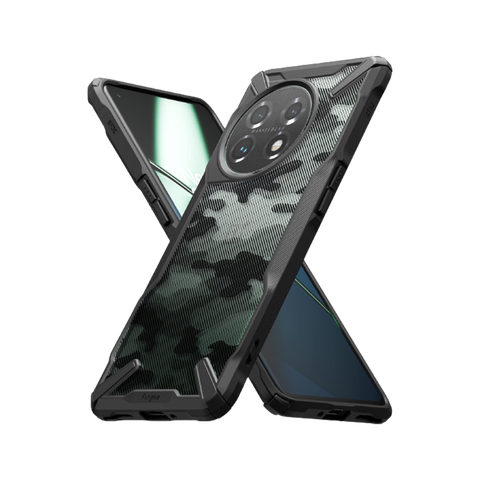 Ringke Fusion-X for OnePlus 11 on transparent background.