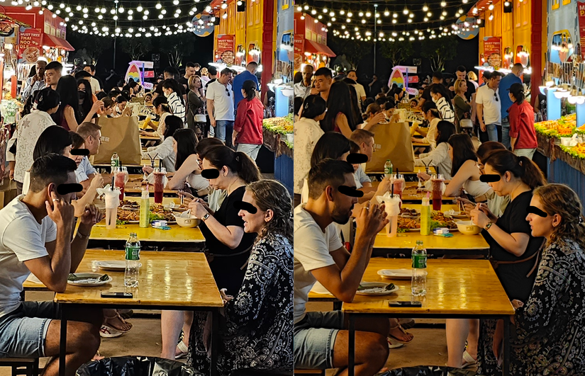 100 percent crops of samples snapped by S23 Ultra and Xiaomi 13 Pro