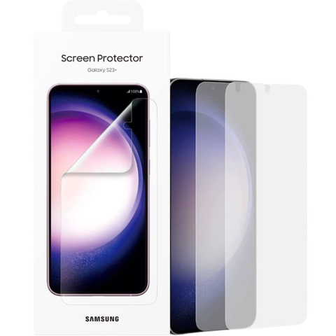 A render of Samsung's official screen protector for Galaxy S23+.