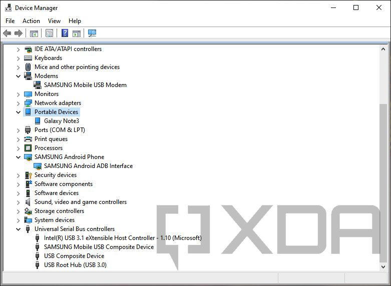 Samsung-USB-interfaces
