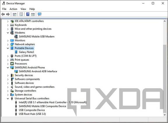 Samsung-USB-interfaces