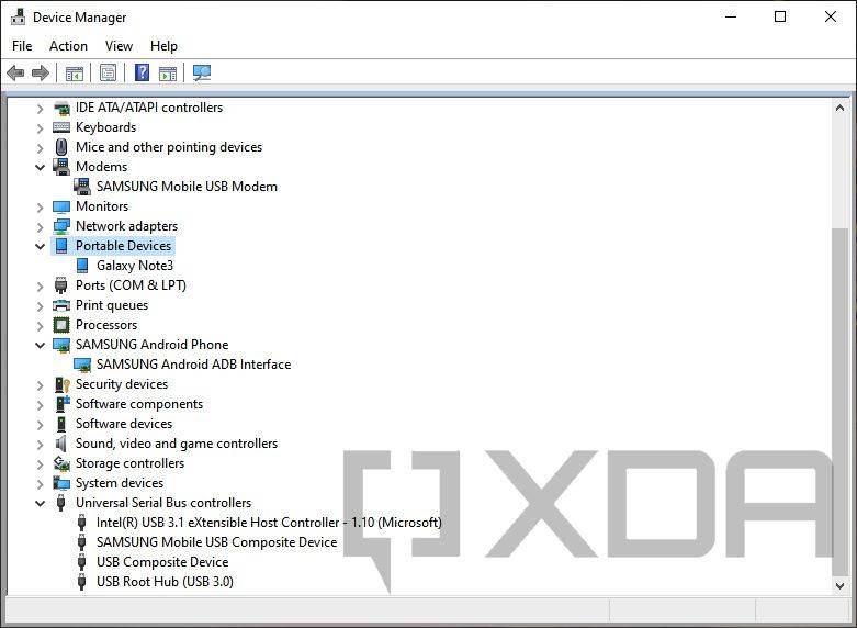Samsung-USB-interfaces