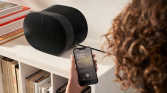 Sonos App being used with Sonos Era 300 speaker