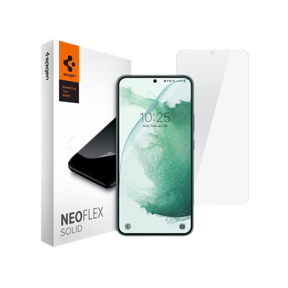 Spigen NeoFlex for Galaxy S22+ on transparent background.