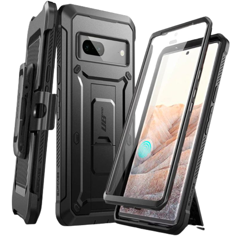 A render of the SUPCASE UB Pro for Pixel 7 in black color.