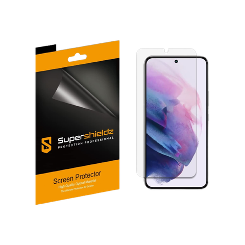 Supershieldz Clear TPU Protector for Galaxy S22+ on transparent background.