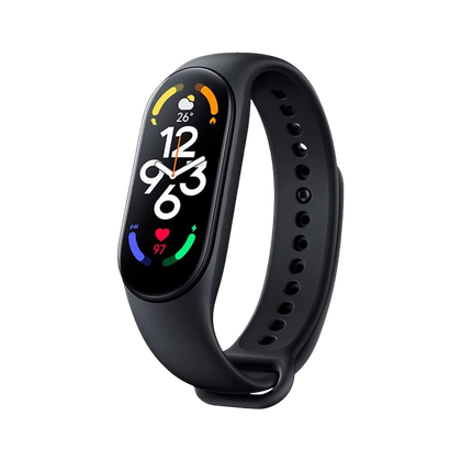 Xiaomi Mi Band 7 on transparent background.
