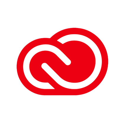 A render showing the logo of Adobe Creative Cloud in red color.