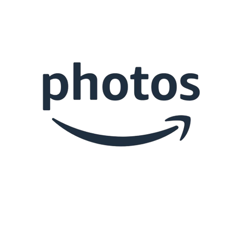 A render showing the Amazon Photos logo in black color.