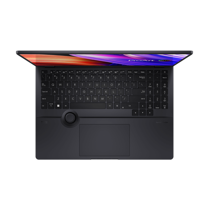 Render of the Asus ProArt StudioBook 16 OLED laptop