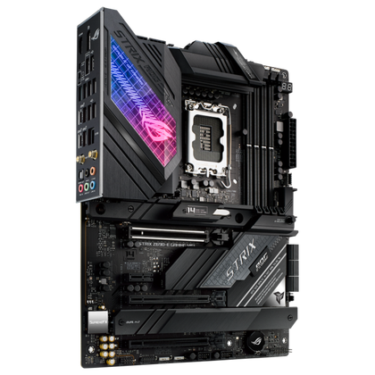 The Asus ROG Strix Z690-E Gaming motherboard.